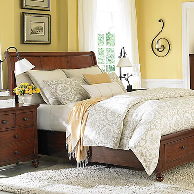 Bassett Bedroom Furniture on Warrenton Sleigh Bed With Storage   Bassett Sleigh Beds