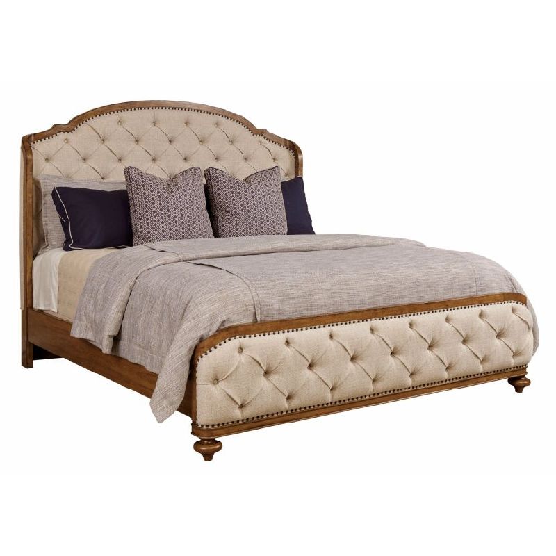 American Drew 011-316R Berkshire Glendale Upholstered Shelter Bed Headboard