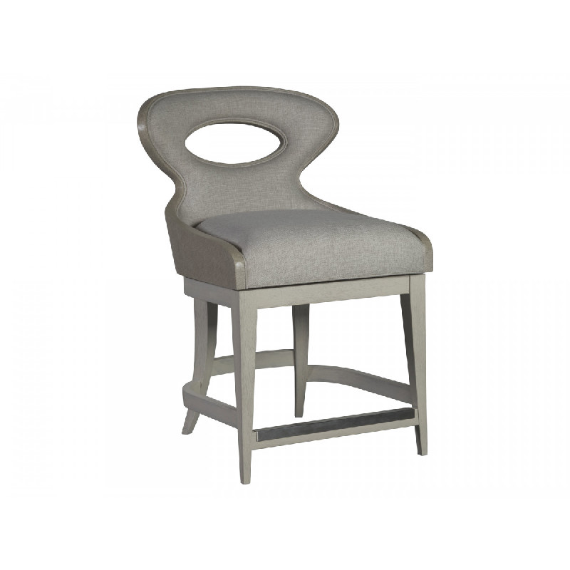 Artistica Home 2141-895-01 Zeitgeist Linen Upholstered Swivel Counter Stool