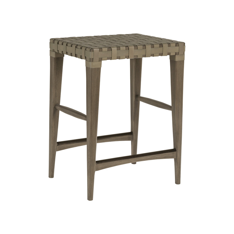 Artistica Home 2002-897-41-01 Milo Leather Backless Counter Stool