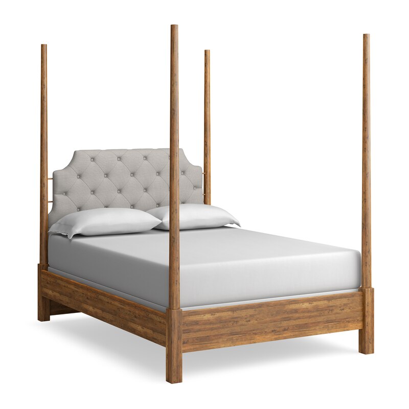 Bassett 2019-K153FH BenchMade Midtown Upholstered Poster Bed