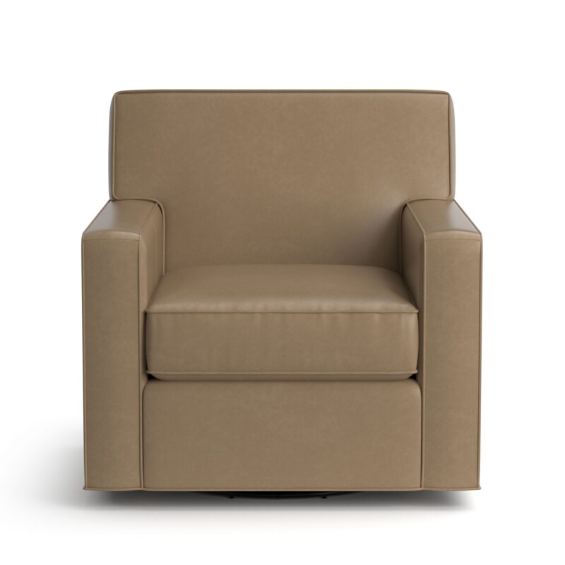 Bassett 1260-05L Landis Leather Swivel Chair