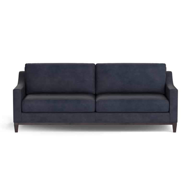Bassett 3135-62L Sanford Leather Sofa
