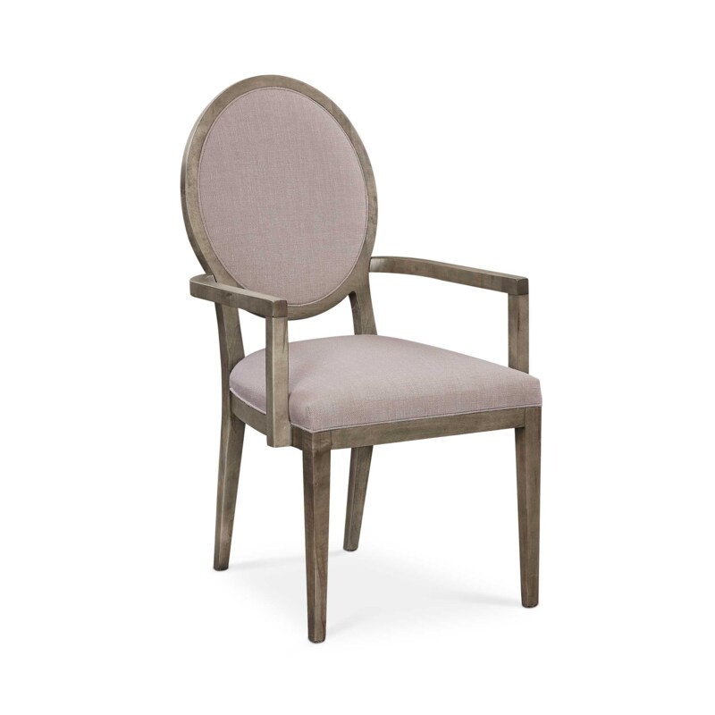Bassett 4021-1000RD BenchMade Dining Ostrow Maple Arm Chair