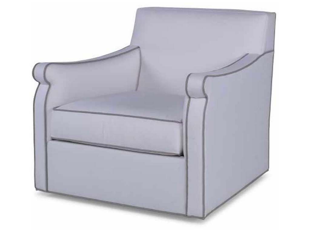Century D13-110-8 Outdoor Upholstery Fiske Outdoor Swivel Chair