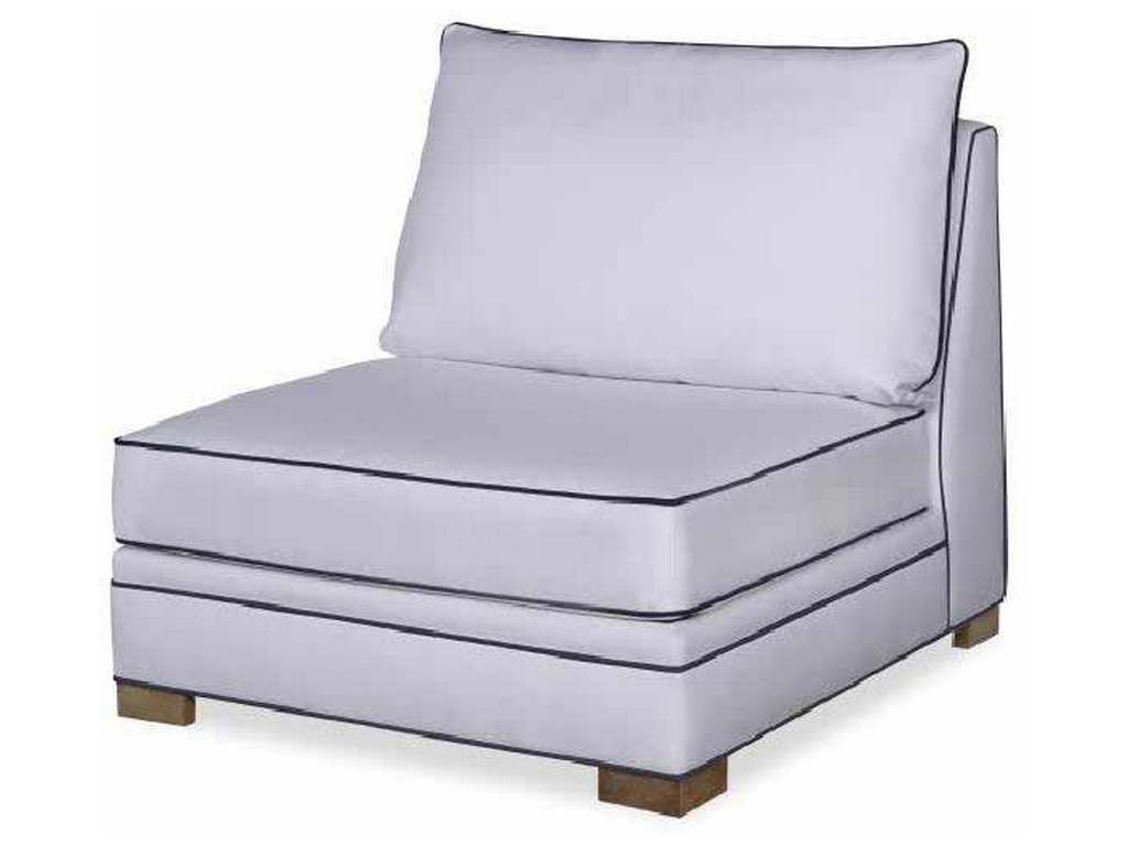 Century D13-112-11 Outdoor Upholstery Leyland Armless Chair