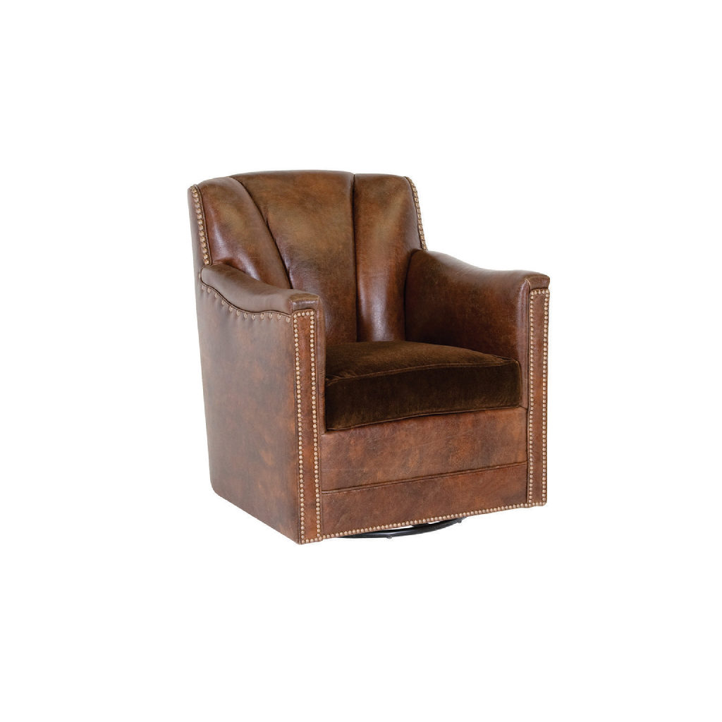 Classic Leather 117766-SG  Lombard Swivel Glider Chair
