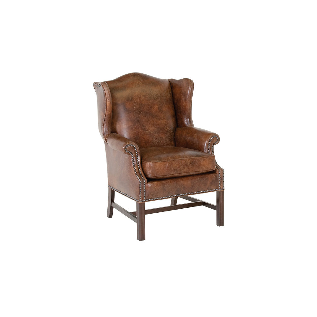 Classic Leather 4662  George Iii Wing Chair