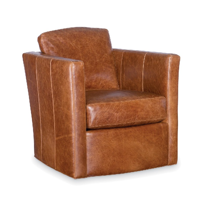 CR Laine L1765-05SW Miles Leather Swivel Chair