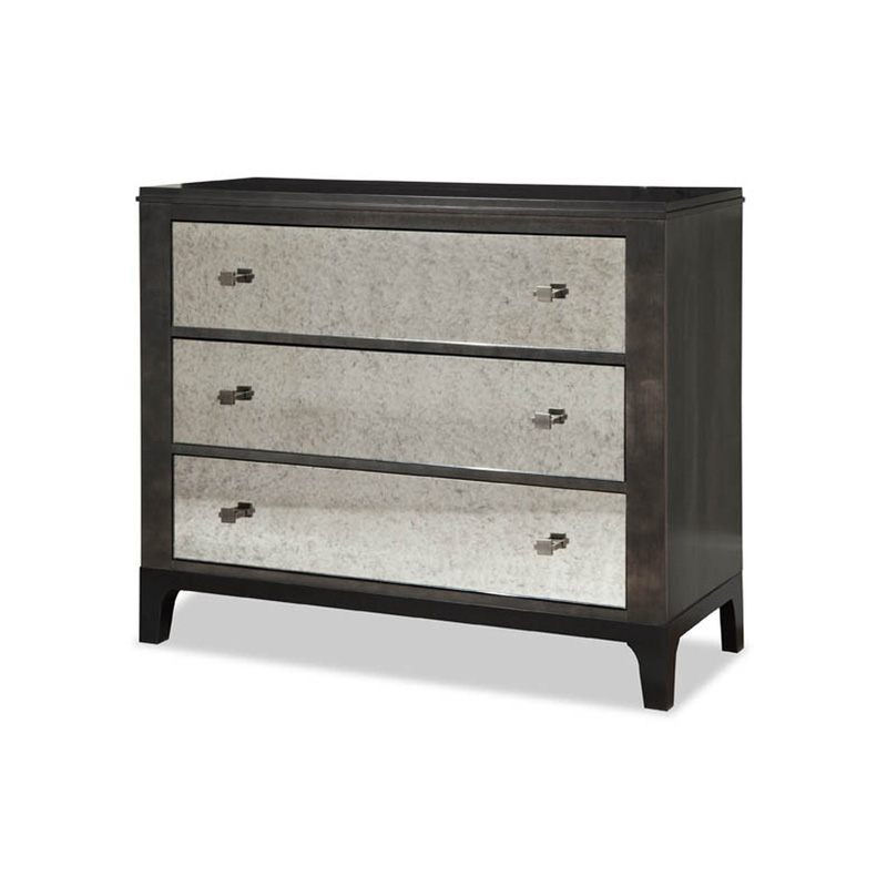 Durham 151-166M Front Street Bachelors Chest with Mirror Drawer Fronts