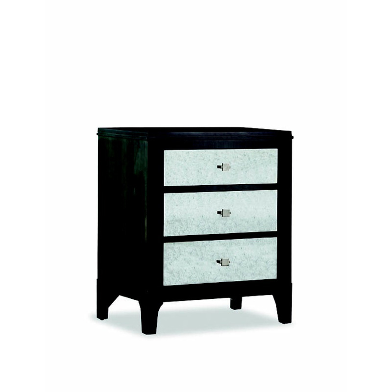 Durham 151-203M Front Street Night Stand with Mirror Drawer Fronts
