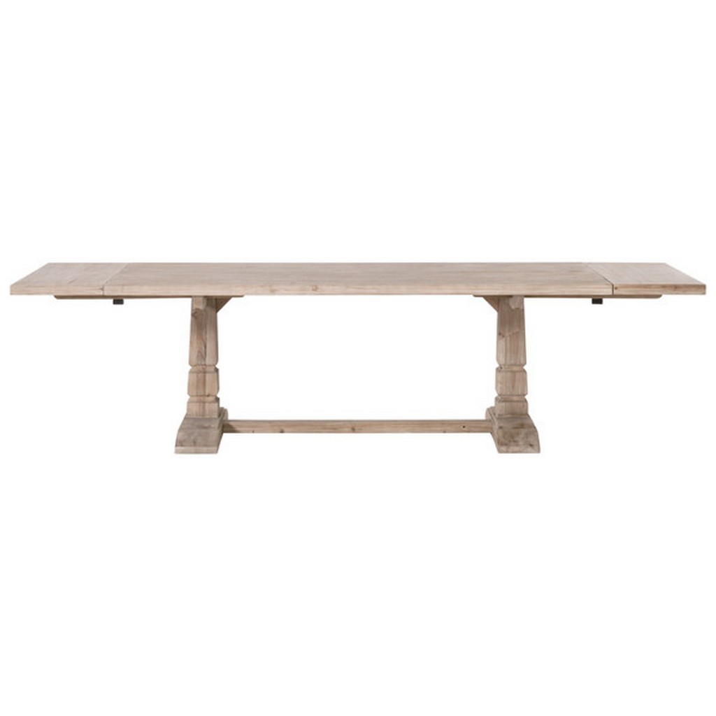 Essentials For Living 8013.SGRY-PNE Bella Antique Hayes Extension Dining Table