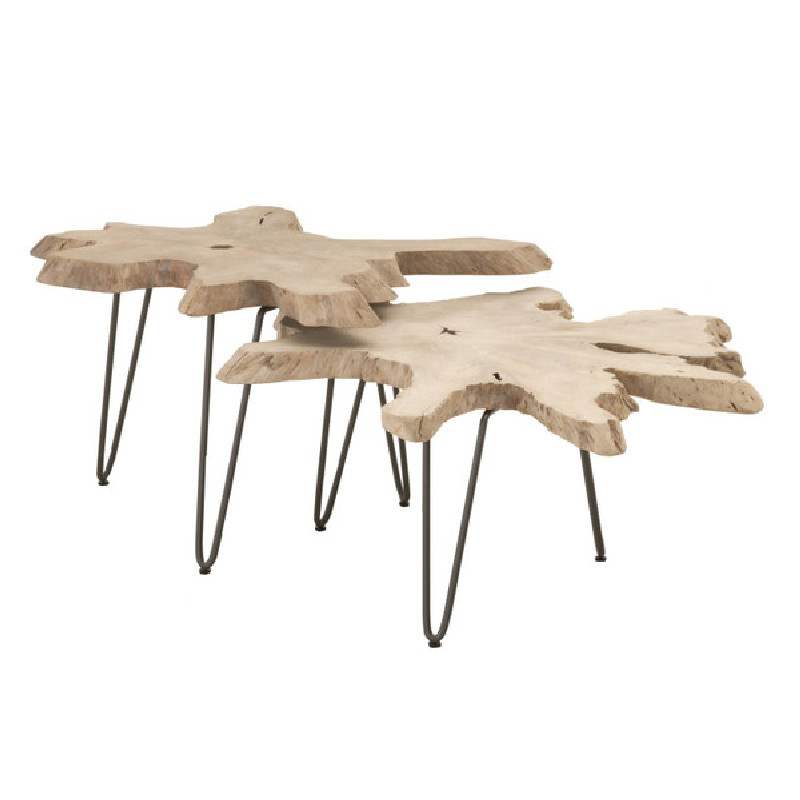 Essentials For Living 6826.GT Woven Drift Nesting Coffee Table