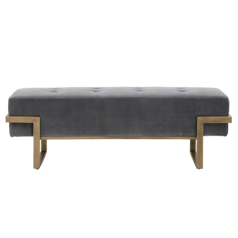 Essentials For Living 4575.BGRY/BRA District Fiona Upholstered Bench