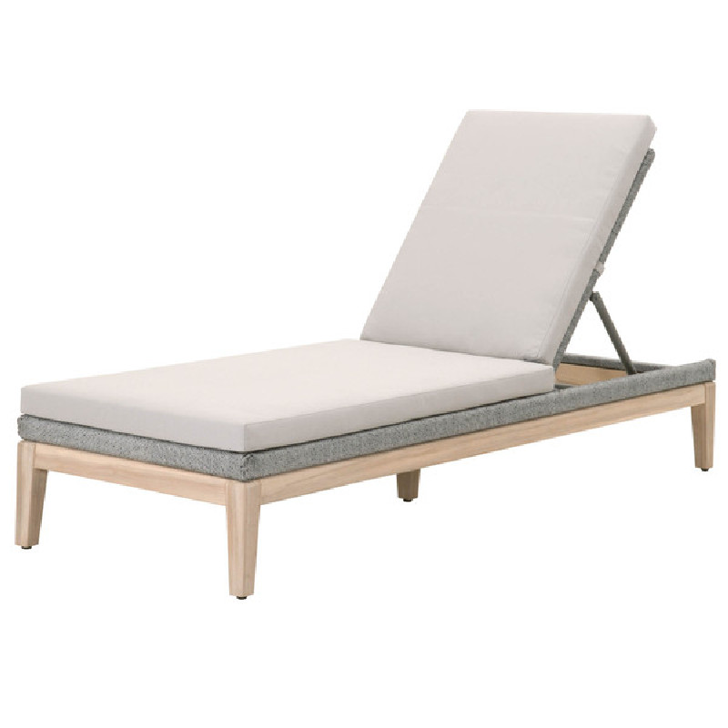 Essentials For Living 6823.PLA/SGRY/GT Woven Loom Outdoor Chaise