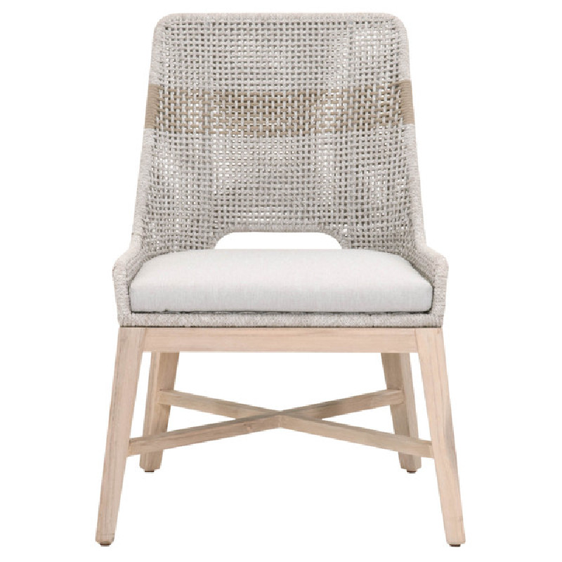 Essentials For Living 6850.WTA/PUM/GT Woven Tapestry Outdoor Dining Chair