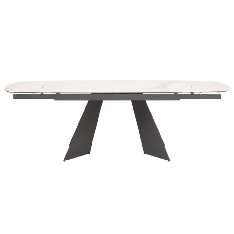 Essentials For Living 1604-EXDT.MDG/CWHT Meridian Torque Extension Dining Table