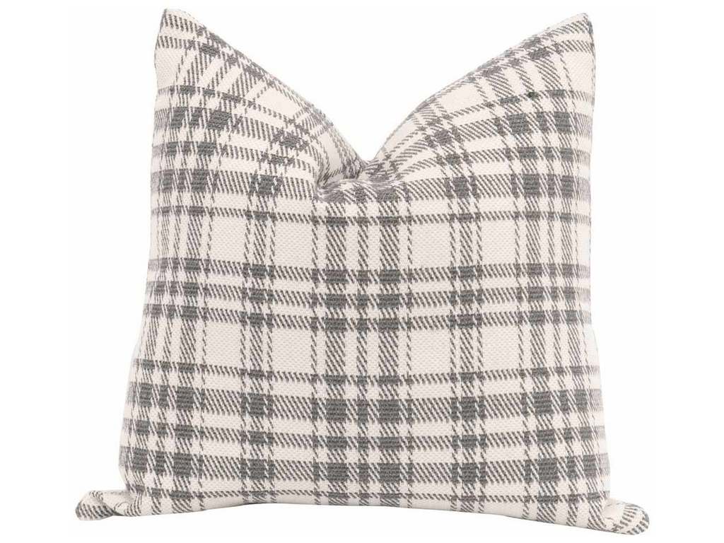 Essentials for Living 6550-20.TCH  The Basic 20 inch Essential Pillow in Performance Tartan Charcoal