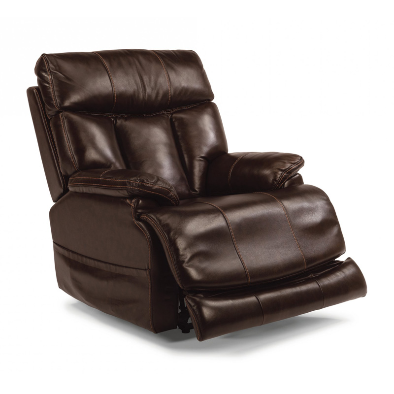 Flexsteel 1595-50PH Clive Leather Power Recliner with Power Headrest