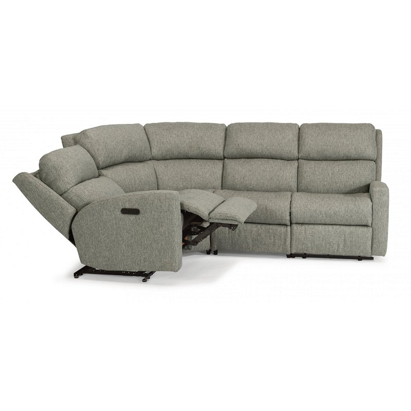 Flexsteel 2900-SECTPH Catalina Fabric Power Reclining Sectional with Power Headrests