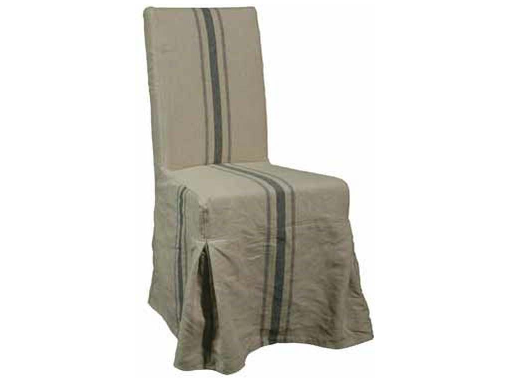 Furniture Classics Limited 73920BL Tidewater Corseted Linen Side Chair
