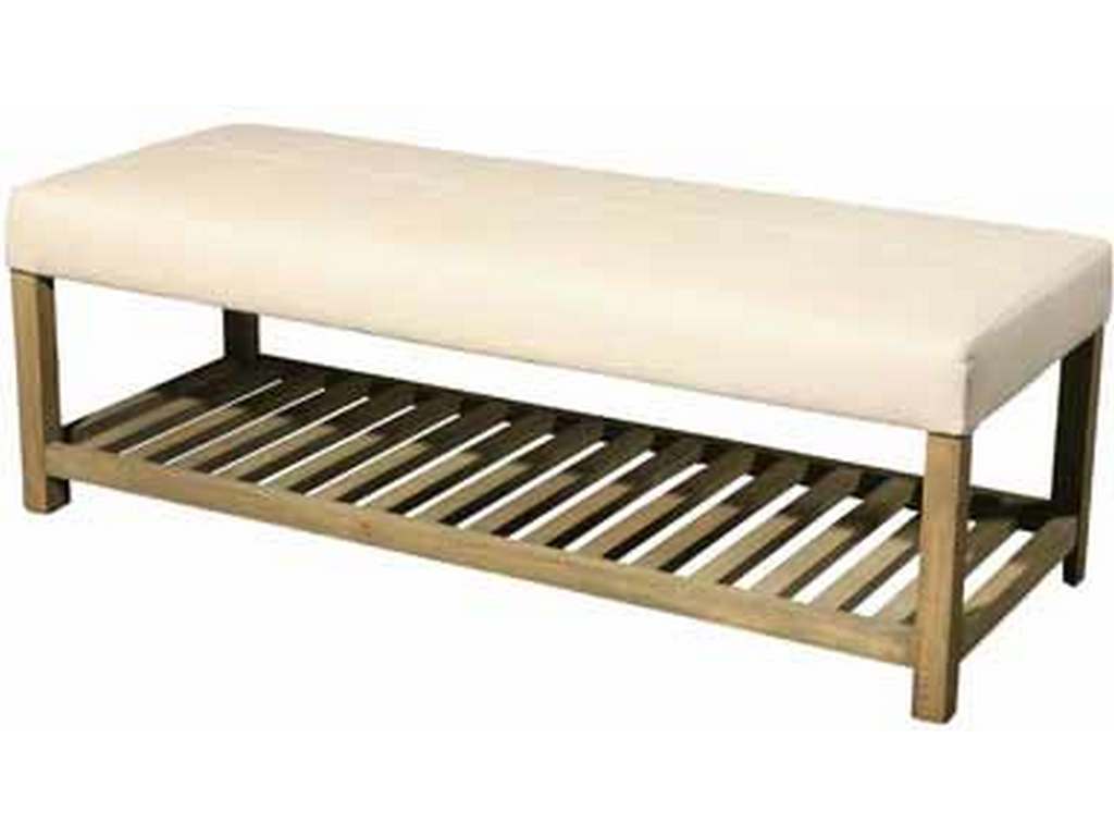 Furniture Classics Limited 91-024F Tidewater Linen Mission Bench