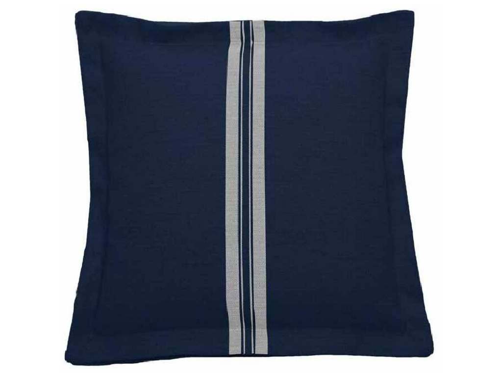 Gabby Home G102-100188 Vintage Stripe Navy Pillow