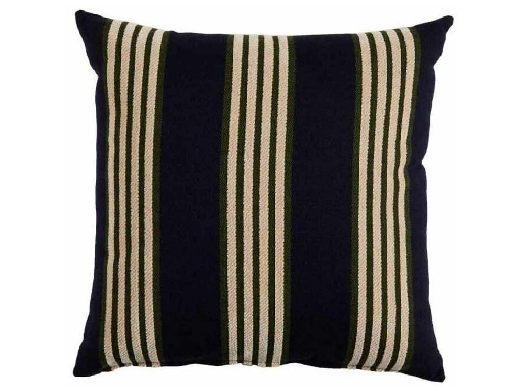 Gabby Home G102-101275 Bradford Stripe Navy & Mallard Pillow