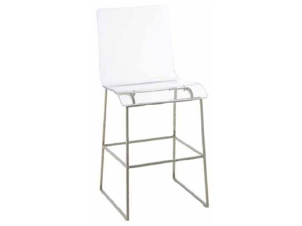 Gabby Home SCH-151620 King 24 inch Counter Stool Silver