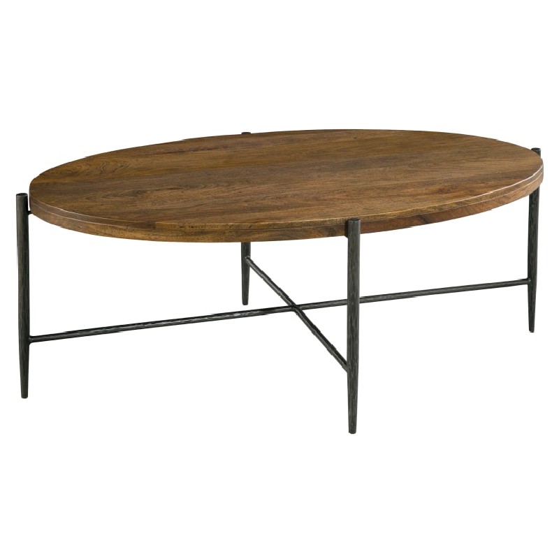 Hekman 2-3712 Bedford Park Metal and Wood Oval Coffee Table