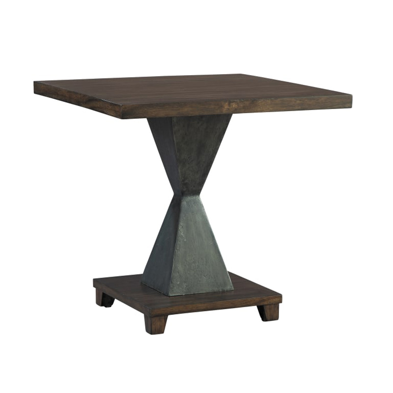 Hekman 24308 Monterey Point Metal Pedestal Base Lamp Table