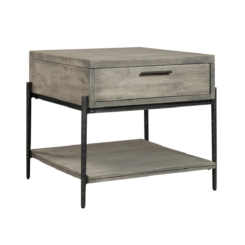 Hekman 24903 Bedford Park Gray End Table with Drawer