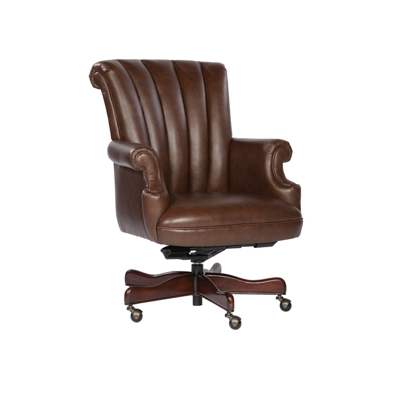Hekman 7-9251C Office Chairs Coffee Leather Executive Chair
