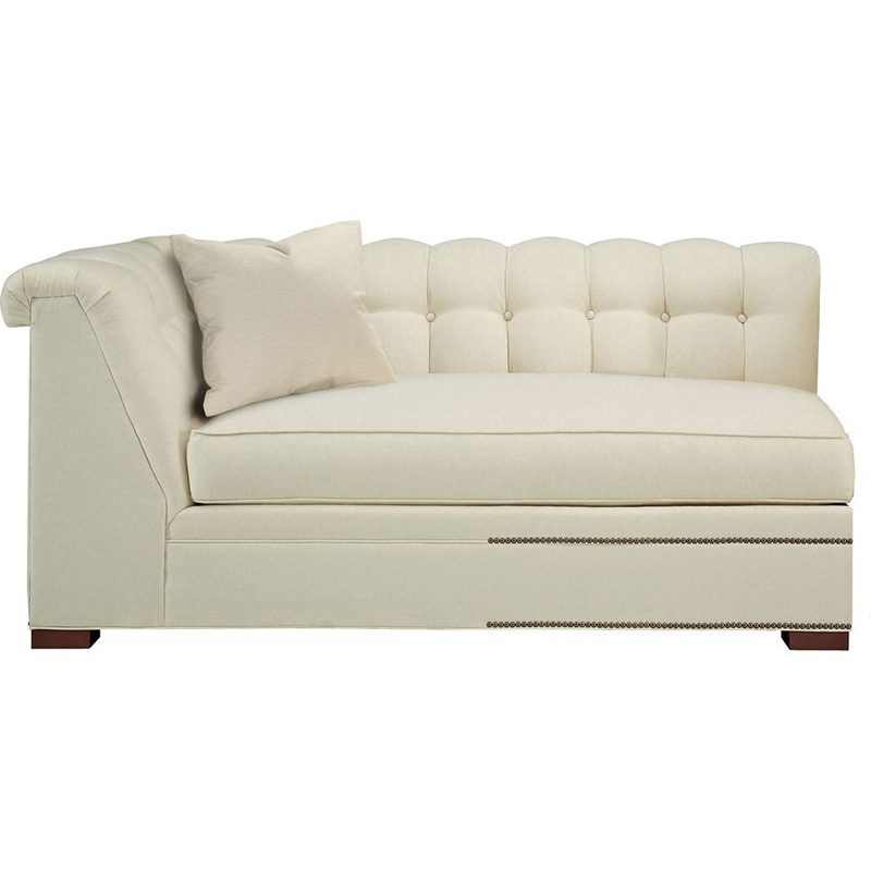 Hickory Chair HC123-58 1911 Collection Kent Made To Measure Tufted Left Arm Facing Corner Armless Sofa