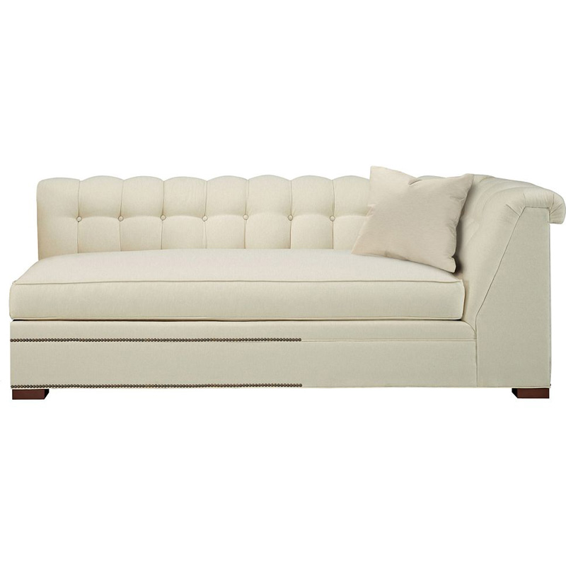 Hickory Chair HC123-59 1911 Collection Kent Made To Measure Tufted Right Arm Facing Corner Armless Sofa