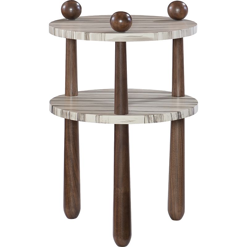 Hickory Chair 8688-10 Hable Chad Maple and Cherry Side Table