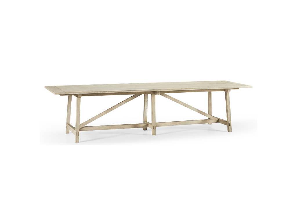 Jonathan Charles 496094-125L-TBK  Sidereal French Laundry Dining Table