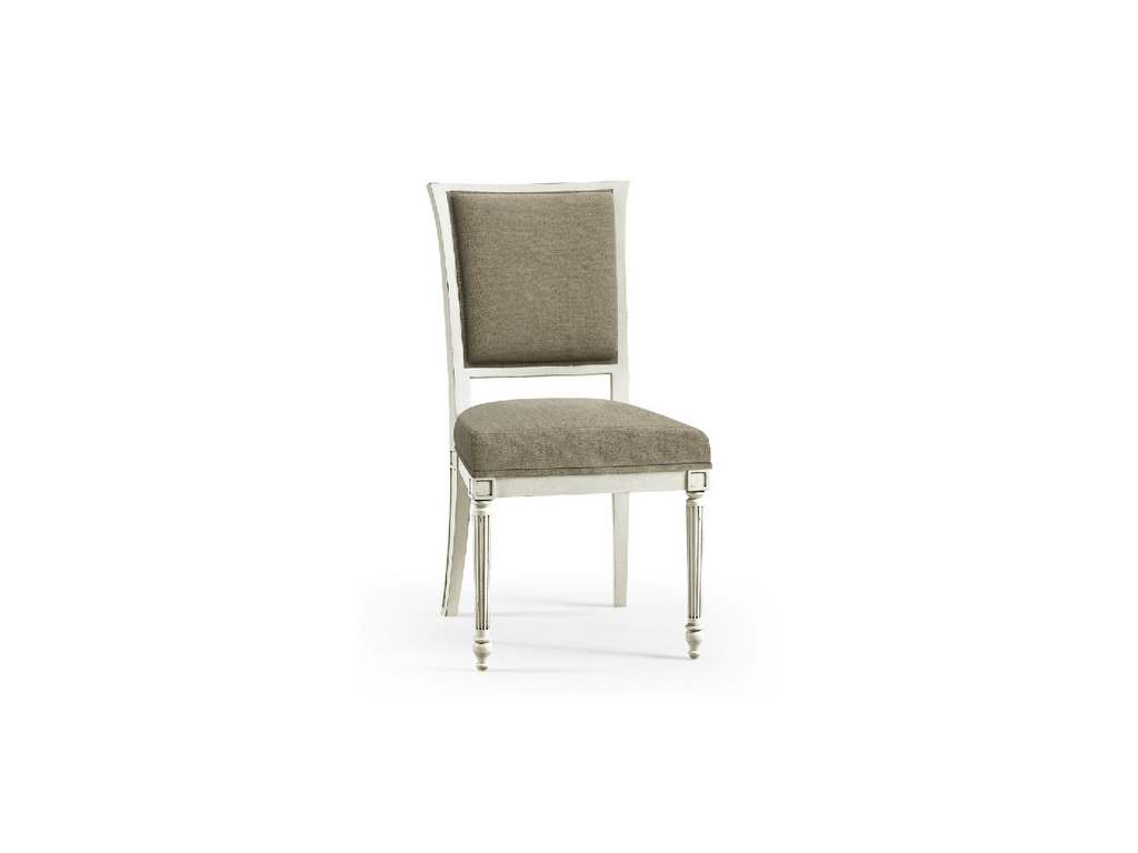 Jonathan Charles 496125-PSW-F062  Flare Uph. Side Chair Flared Top