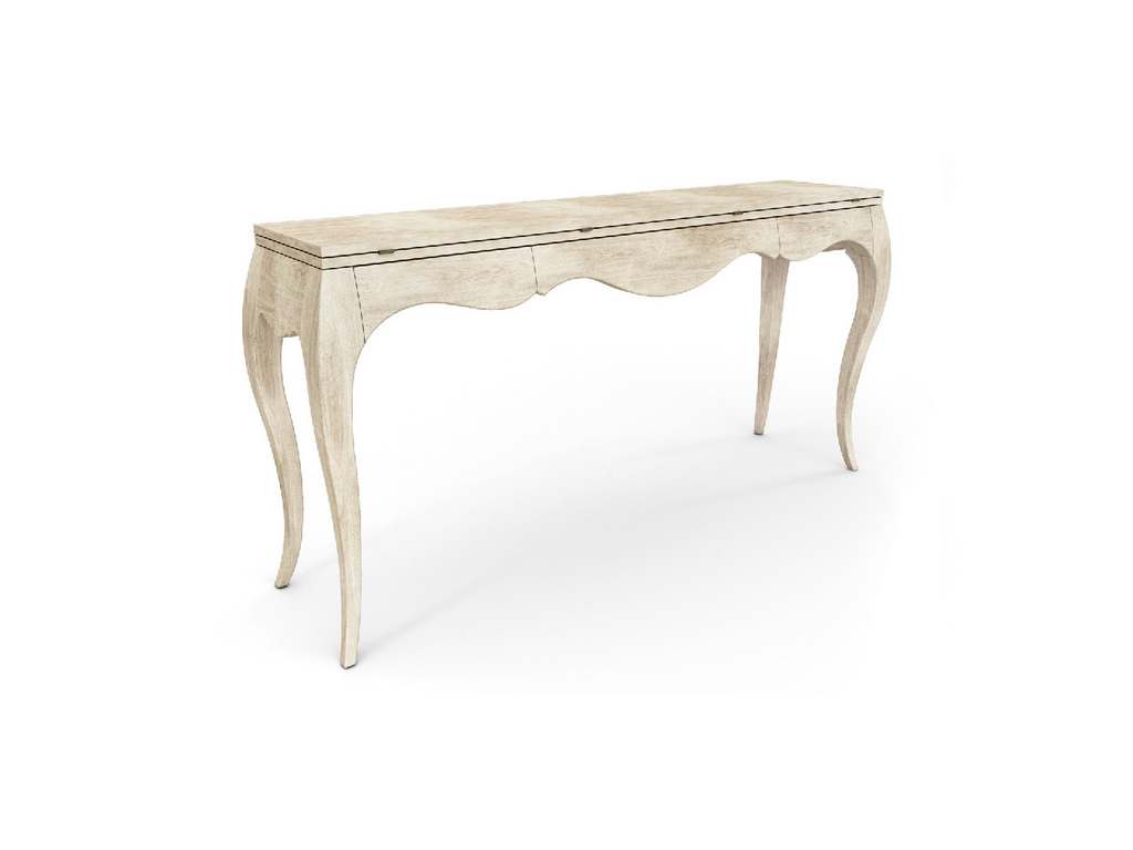 Jonathan Charles 496138-BLW  Disk Flip Top Console Table