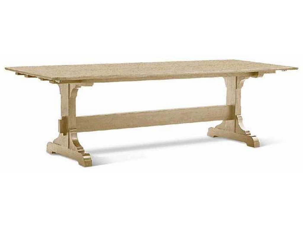 Jonathan Charles 003-2-A50-STO Timeless Epoch Trestle Dining Table Stripped Oak