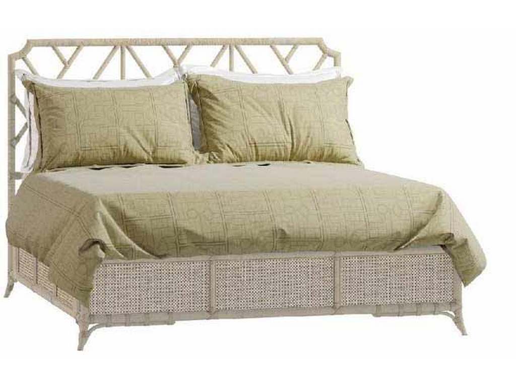 Jonathan Charles 004-1-112-LMS Serene Tropical Tracery Chippendale Bamboo Bed