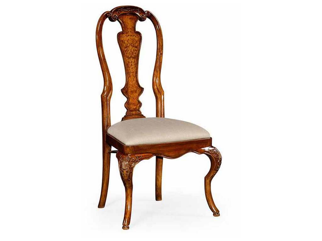 Jonathan Charles 492852 Windsor William and Mary Inlaid Chair Side