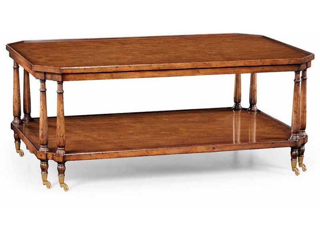 Jonathan Charles 494027 Windsor Rectangular Coffee Table On Castors