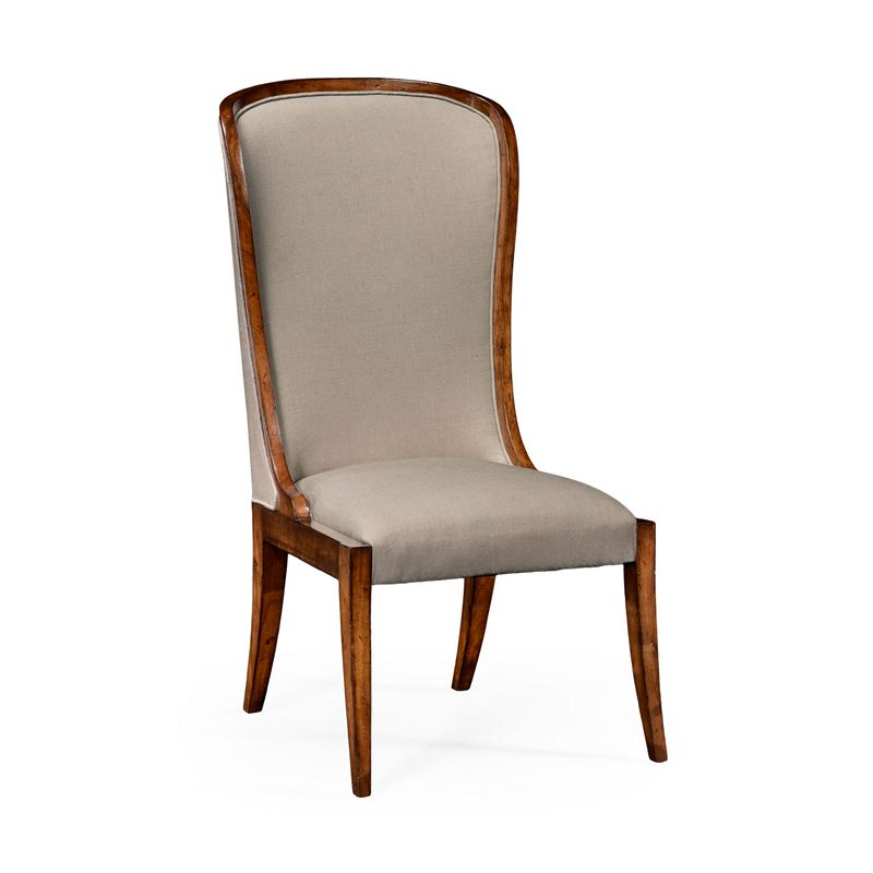 Jonathan Charles 494305 Windsor High Curved Back Upholstered Dining Side Chair