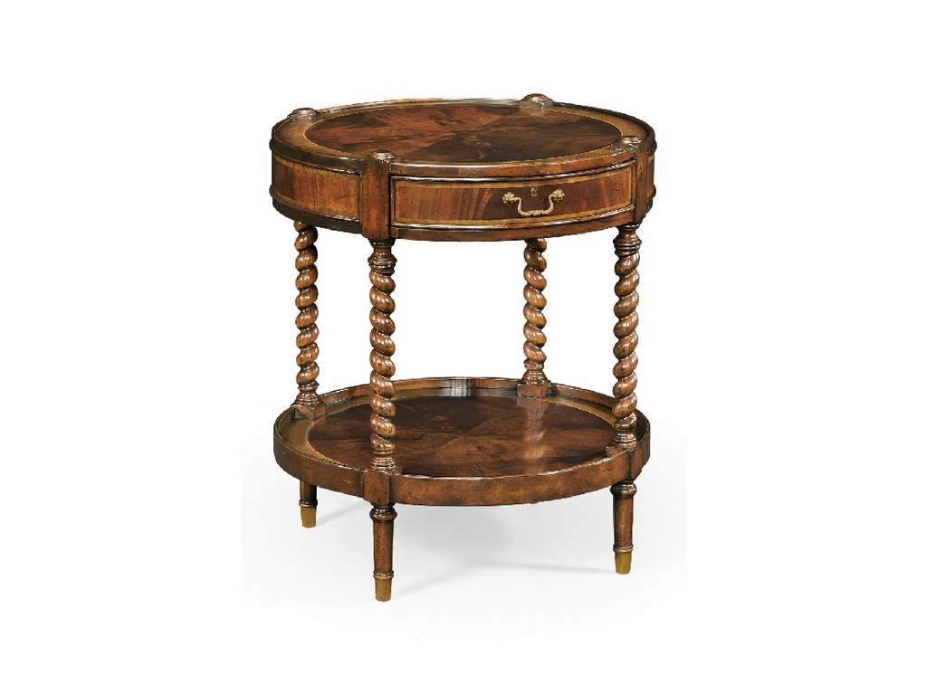 Jonathan Charles 492399-MAH Buckingham Regency style mahogany round side table