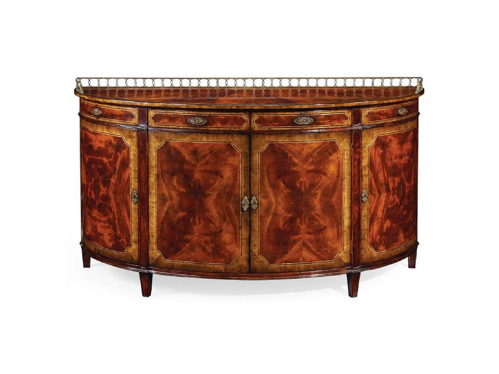 Jonathan Charles 492656-MAH Buckingham Large mahogany demilune sideboard