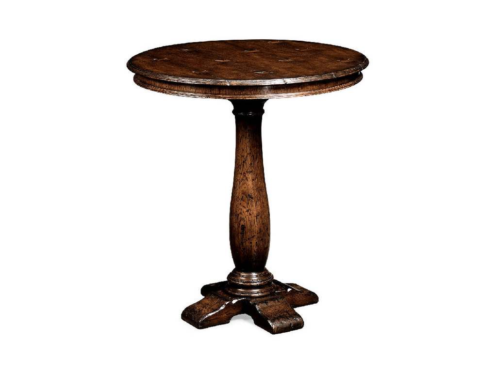 Jonathan Charles 493358-36D-BT-TDO Sherwood Oak 36 inch Round dark oak bar table