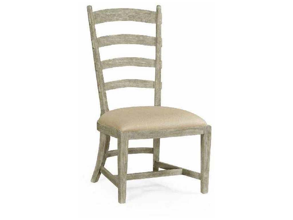 Jonathan Charles 494604-SC-GYO-F001 Sherwood Oak Greyed oak fireside side chair upholstered in Mazo