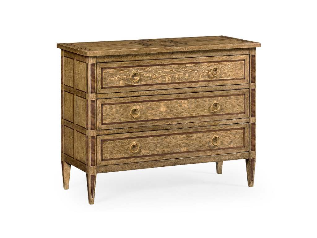 Jonathan Charles 495868-EBO Casual Accents Rectangular English Brown Oak Chest of Drawers