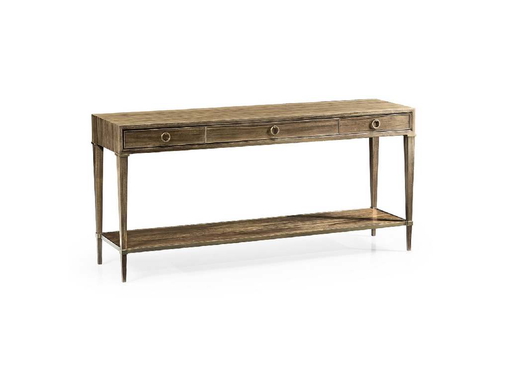 Jonathan Charles 496005-PGA Hamilton Golden Amber Console Table with Three Drawers
